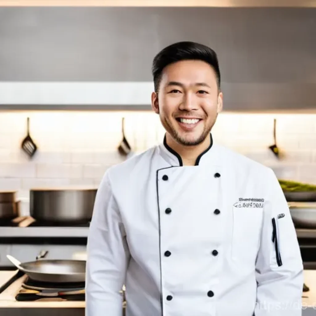 중식조리 자격증 취득 이후 경력 개발 - **Prompt:** A proud and determined chef, appearing to be in their late 20s to early 30s, of diverse ...