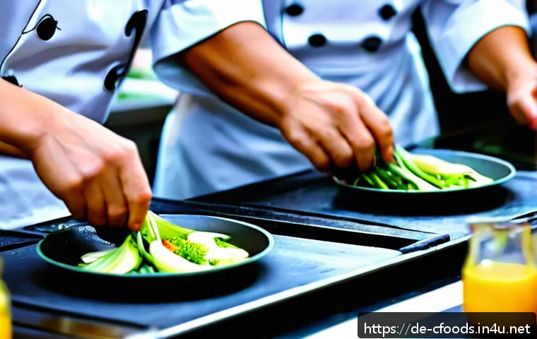 중식조리 자격증 실기 연습 장소 추천 - A professional Chinese cooking class in Germany, featuring a small group of diverse adult students p...